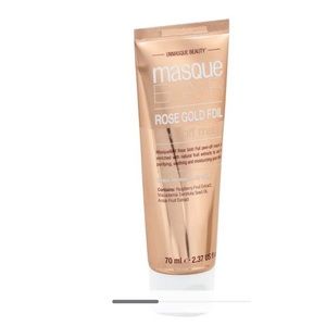 MasqueBar Rose Gold Foil peel-off mask is enriched with naural fruit extracts